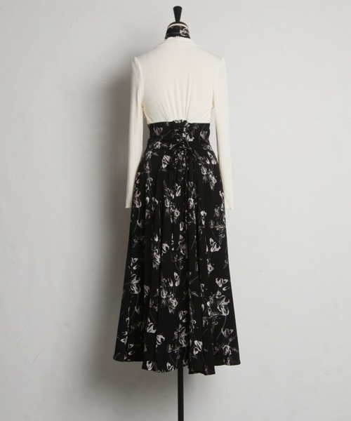 【ZOZO限定】2wayリボン付きフラワードッキングワンピース（ワンピース）｜tocco closet（トッコ クローゼット）