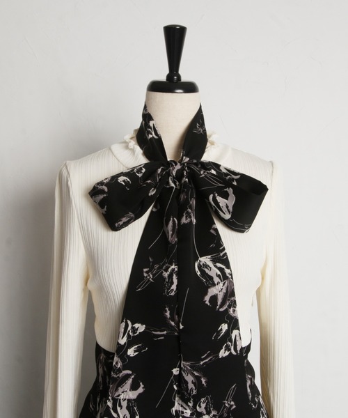 【ZOZO限定】2wayリボン付きフラワードッキングワンピース（ワンピース）｜tocco closet（トッコ クローゼット）