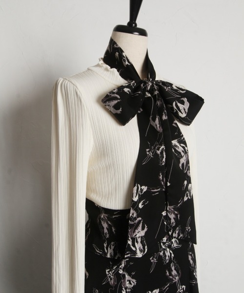 【ZOZO限定】2wayリボン付きフラワードッキングワンピース（ワンピース）｜tocco closet（トッコ クローゼット）