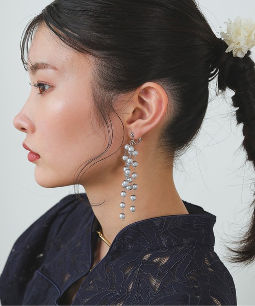 Kana（カナ）の「パール ロング イヤリング パーティー 結婚式 お呼ばれ オケージョン（イヤリング・レディース・ゴールド/シルバー・フリー）」の13枚目の写真
