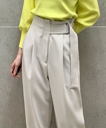 【大人気定番】ベルトワイドパンツ