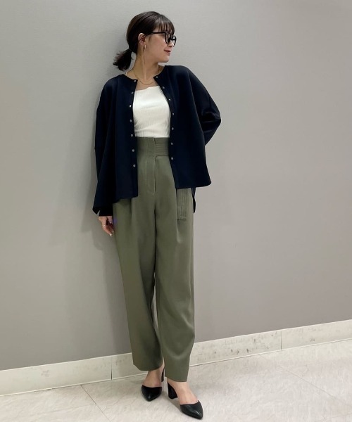 CAST:（キャストコロン）の「【大人気定番】ベルトワイドパンツ（その他パンツ・レディース・グリーン系その他7/グレー・M/S/L）」の14枚目の写真