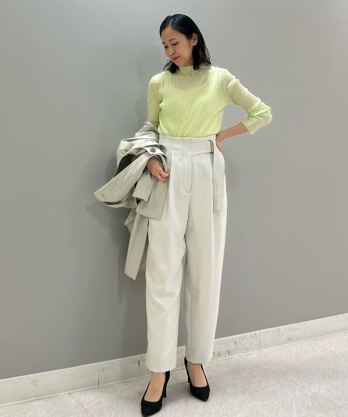 CAST:（キャストコロン）の「【大人気定番】ベルトワイドパンツ（その他パンツ・レディース・グリーン系その他7/グレー・M/S/L）」の19枚目の写真