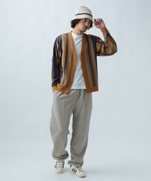 BAYFLOW（ベイフロー）の「アソート柄ニットカーディガン（カーディガン/ボレロ・メンズ・ホワイト系/グレー系/ネイビー系/ベージュ系/オレンジ系/ブラック系・FREE）」の10枚目の写真