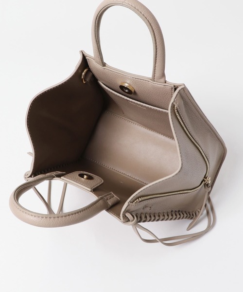 URBAN RESEARCH ROSSO WOMEN（アーバンリサーチ　ロッソ）の「サイドジップミニトート（ショルダーバッグ・レディース・ベージュ系その他/アイボリー/ブラック・-）」の14枚目の写真