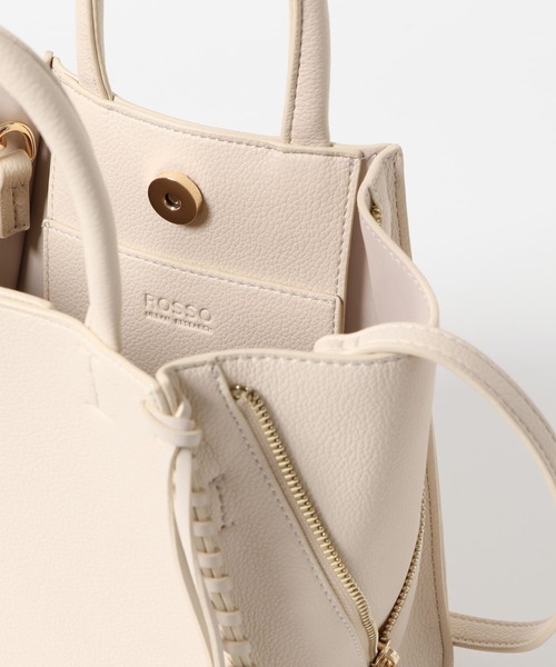 URBAN RESEARCH ROSSO WOMEN（アーバンリサーチ　ロッソ）の「サイドジップミニトート（ショルダーバッグ・レディース・ベージュ系その他/アイボリー/ブラック・-）」の15枚目の写真