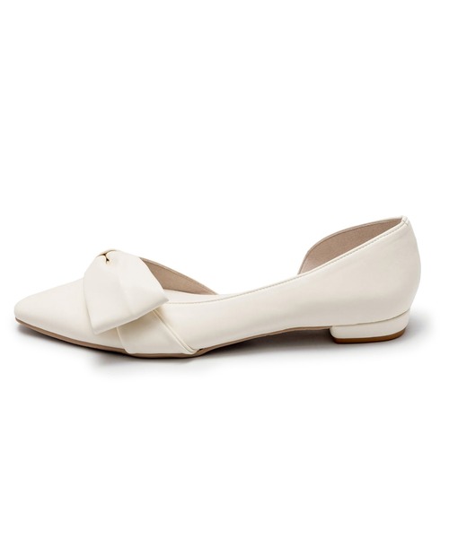 Launa lea（ラウナレア）の「リボンサイドカットフラットパンプス(0555)（パンプス・レディース・ブラック/ホワイト/ピンク/シルバー・22.0cm/22.5cm/23.0cm/23.5cm/24.0cm/24.5cm/25.0cm）」の22枚目の写真