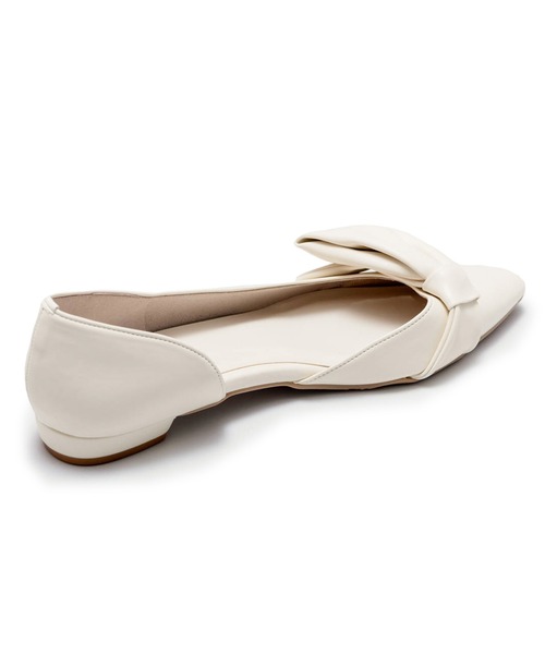 Launa lea（ラウナレア）の「リボンサイドカットフラットパンプス(0555)（パンプス・レディース・ブラック/ホワイト/ピンク/シルバー・22.0cm/22.5cm/23.0cm/23.5cm/24.0cm/24.5cm/25.0cm）」の21枚目の写真