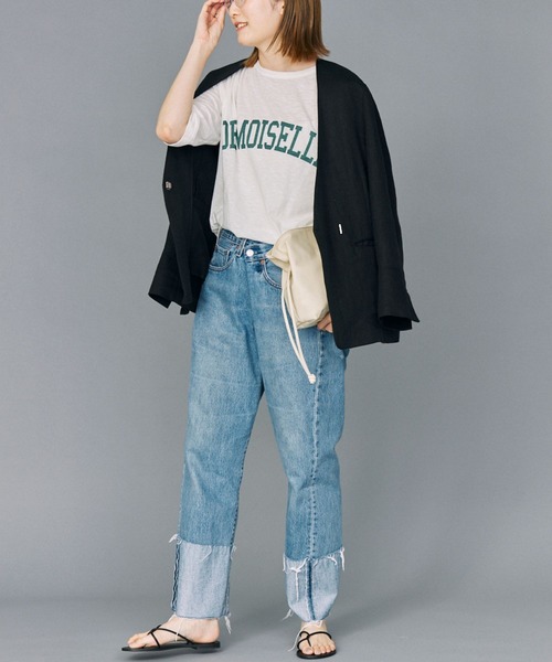 BABYLONE（バビロン）の「リネンノーカラージャケット（ノー