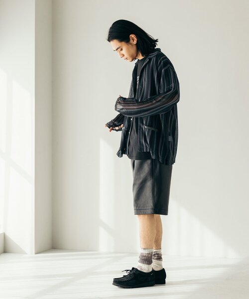 JOURNAL STANDARD（ジャーナルスタンダード）の「ラムレザー ショーツ（その他パンツ・メンズ・ブラック・SMALL/MEDIUM/LARGE）」の3枚目の写真