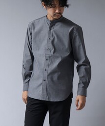 NOLLEY'S goodman | 【ACTIVE SECT】《限定展開 / ウォッシャブル / イージーケア》ストレッチバンドカラーシャツ(シャツ/ブラウス)