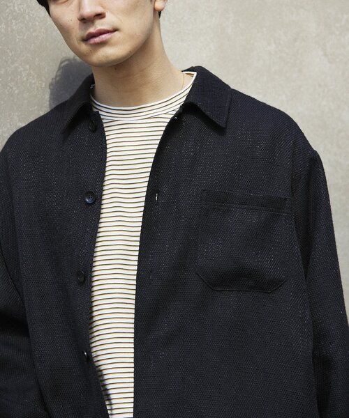 JOURNAL STANDARD relume(ジャーナルスタンダード レリューム)の「サマーツイード シャツジャケット(その他アウター・メンズ・チャコールグレー/ブラック/グレー・MEDIUM/LARGE)」の12枚目の写真