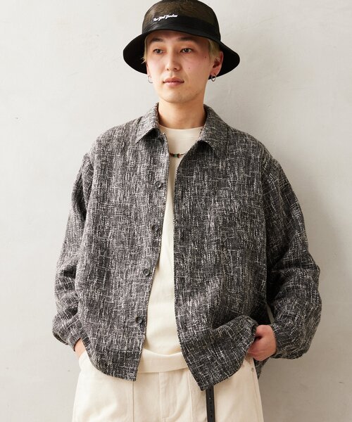 JOURNAL STANDARD relume(ジャーナルスタンダード レリューム)の「サマーツイード シャツジャケット(その他アウター・メンズ・チャコールグレー/ブラック/グレー・MEDIUM/LARGE)」の22枚目の写真