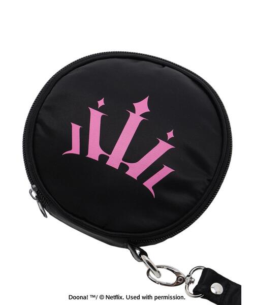 Green　Parks（グリーンパークス）の「●DOONA!　ラウンドポーチ（ポーチ・レディース・パープル/ブラック・FREE）」の7枚目の写真