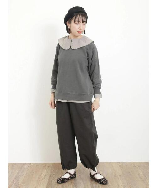 Samansa Mos2（サマンサ モスモス）の「フラップポケット裾ドロストパンツ（その他パンツ・レディース・キナリ/モカ/チャコールグレー/カーキ・F）」の8枚目の写真