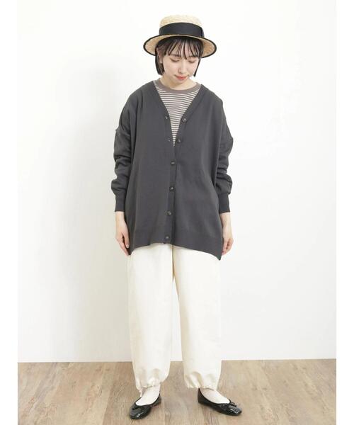 Samansa Mos2（サマンサ モスモス）の「フラップポケット裾ドロストパンツ（その他パンツ・レディース・キナリ/モカ/チャコールグレー/カーキ・F）」の12枚目の写真