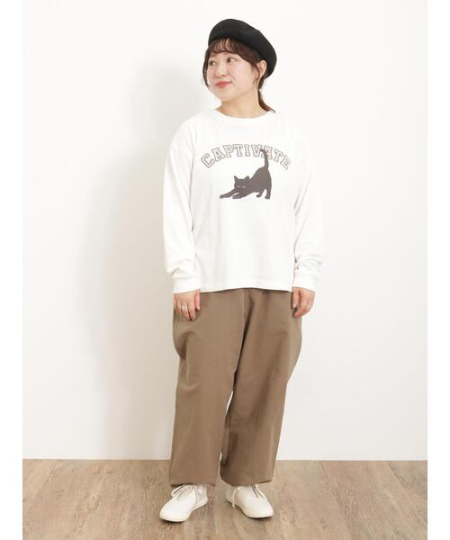 Samansa Mos2（サマンサ モスモス）の「フラップポケット裾ドロストパンツ（その他パンツ・レディース・キナリ/モカ/チャコールグレー/カーキ・F）」の18枚目の写真