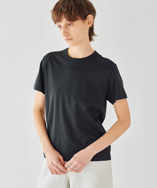 handvaerk(ハンドバーク)の「handvaerk | 60/2 マイクロTシャツ SOLID WOMEN(Tシャツ/カットソー・レディース・ダークグレー/ブルー系その他/ホワイト/ベージュ系その他/ブラック・M/S)」の19枚目の写真