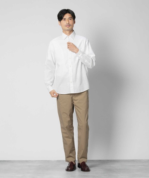 BACK NUMBER（バックナンバー）の「BACK NUMBER(バックナンバー)綿麻長袖シャツ（シャツ/ブラウス・メンズ・フューシャピンク/ネイビー/ホワイト・S/M/L/XL）」の9枚目の写真