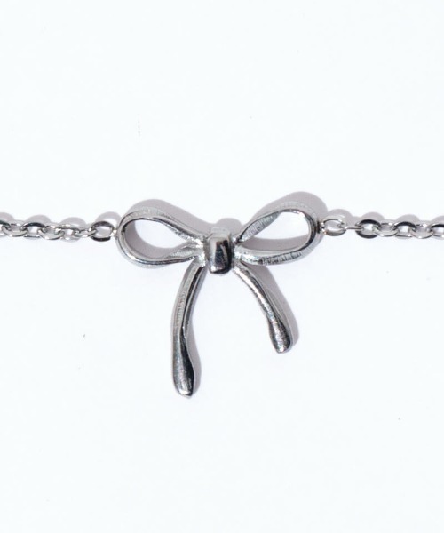 flower(フラワー)の「リボンチェーンブレスレット(ブレスレット・レディース・シルバー/ゴールド・FREE)」の7枚目の写真