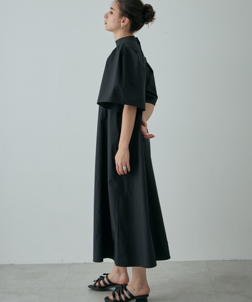 mici(ミチ)の「(mici)ボリュームスリーブワンピース(ワンピース・レディース・イエロー/ブラック・FREE)」の5枚目の写真