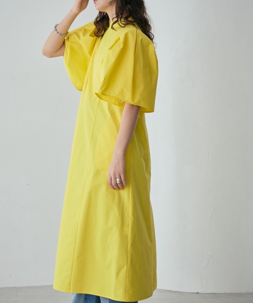 mici(ミチ)の「(mici)ボリュームスリーブワンピース(ワンピース・レディース・イエロー/ブラック・FREE)」の9枚目の写真