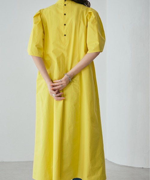 mici(ミチ)の「(mici)ボリュームスリーブワンピース(ワンピース・レディース・イエロー/ブラック・FREE)」の10枚目の写真