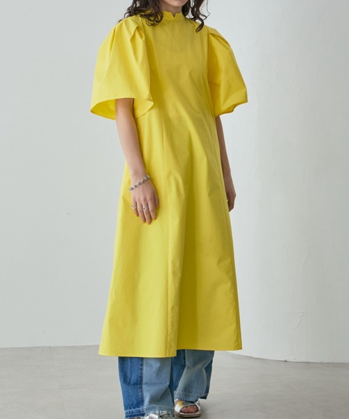 mici(ミチ)の「(mici)ボリュームスリーブワンピース(ワンピース・レディース・イエロー/ブラック・FREE)」の16枚目の写真