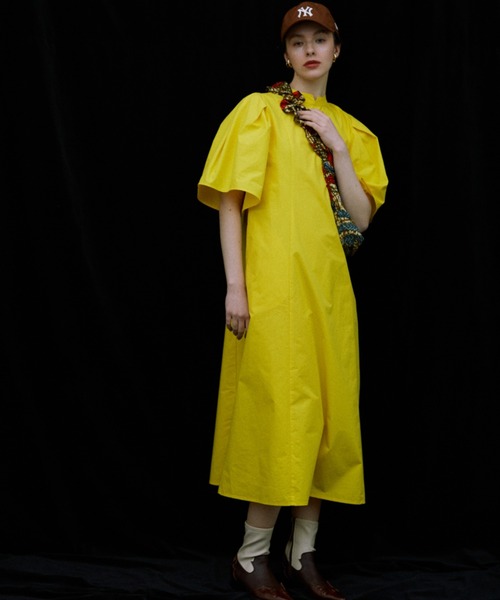 mici(ミチ)の「(mici)ボリュームスリーブワンピース(ワンピース・レディース・イエロー/ブラック・FREE)」の17枚目の写真