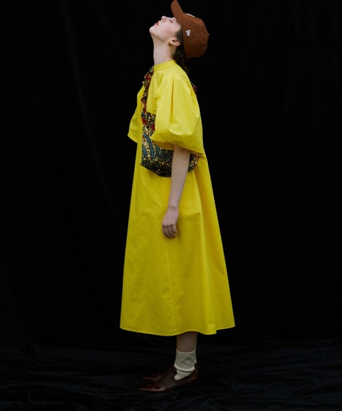 mici(ミチ)の「(mici)ボリュームスリーブワンピース(ワンピース・レディース・イエロー/ブラック・FREE)」の18枚目の写真