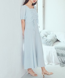 earth music&ecology | SET2点パフスリーブブラウス+キャミワンピース(ワンピース)