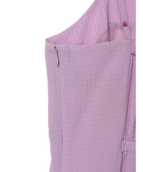 earth music&ecology（アースミュージックアンドエコロジー）の「SET2点パフスリーブブラウス+キャミワンピース（ワンピース・レディース・ライトグレー/パープル/ミント/アイボリー・FREE）」の13枚目の写真