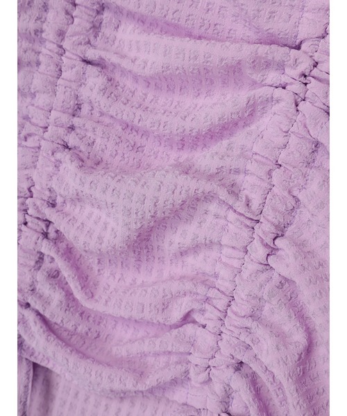 earth music&ecology（アースミュージックアンドエコロジー）の「SET2点パフスリーブブラウス+キャミワンピース（ワンピース・レディース・ライトグレー/パープル/ミント/アイボリー・FREE）」の14枚目の写真