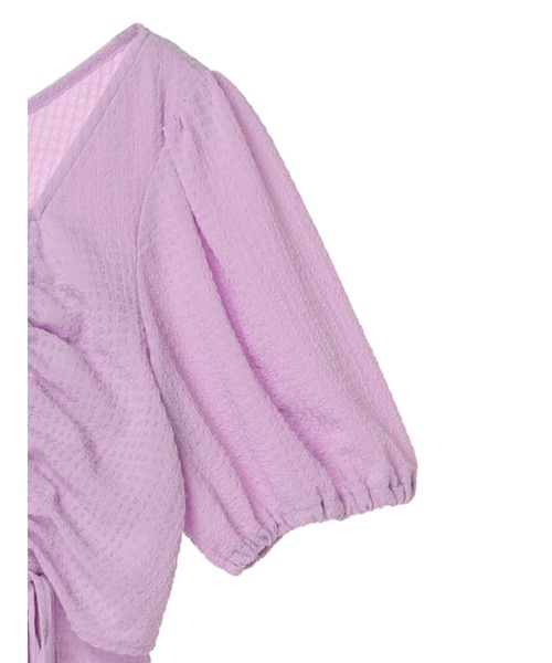 earth music&ecology（アースミュージックアンドエコロジー）の「SET2点パフスリーブブラウス+キャミワンピース（ワンピース・レディース・ライトグレー/パープル/ミント/アイボリー・FREE）」の18枚目の写真