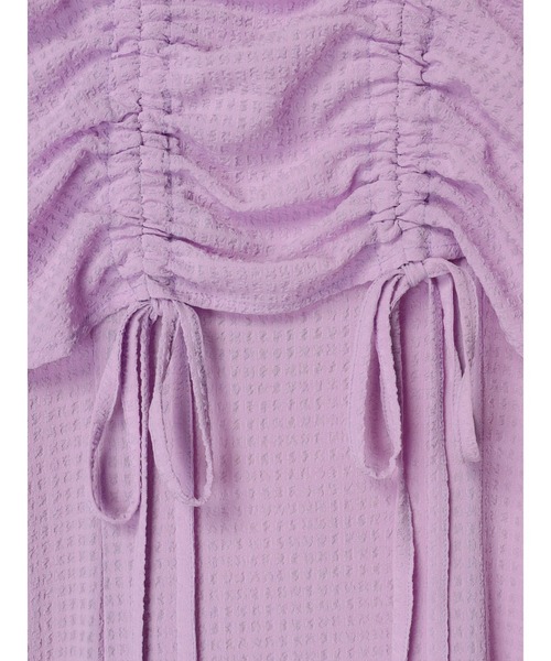 earth music&ecology（アースミュージックアンドエコロジー）の「SET2点パフスリーブブラウス+キャミワンピース（ワンピース・レディース・ライトグレー/パープル/ミント/アイボリー・FREE）」の20枚目の写真