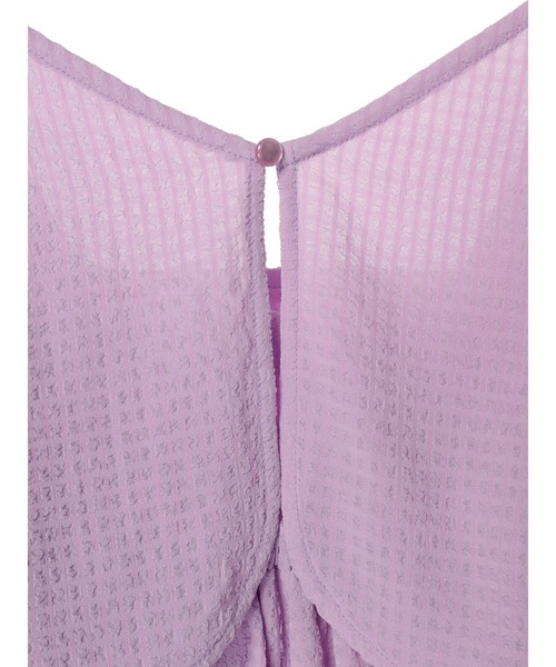 earth music&ecology（アースミュージックアンドエコロジー）の「SET2点パフスリーブブラウス+キャミワンピース（ワンピース・レディース・ライトグレー/パープル/ミント/アイボリー・FREE）」の21枚目の写真