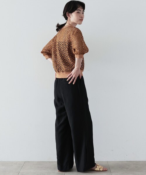 GALLEST（ギャレスト）の「◆エシカルシャンブレーワイドパンツ（その他パンツ・レディース・ブラック/ベージュ/パープル・38/36/40）」の13枚目の写真