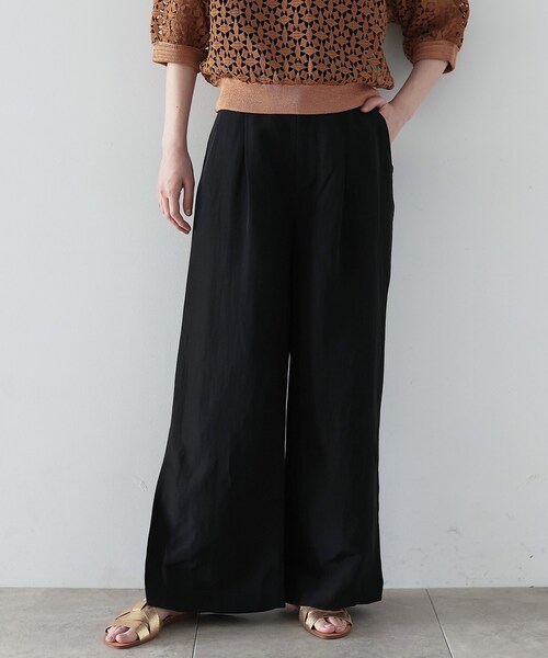 GALLEST（ギャレスト）の「◆エシカルシャンブレーワイドパンツ（その他パンツ・レディース・ブラック/ベージュ/パープル・38/36/40）」の14枚目の写真