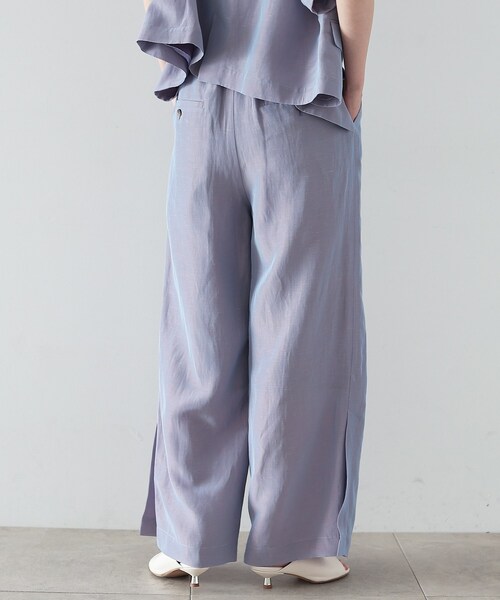 GALLEST（ギャレスト）の「◆エシカルシャンブレーワイドパンツ（その他パンツ・レディース・ブラック/ベージュ/パープル・38/36/40）」の11枚目の写真