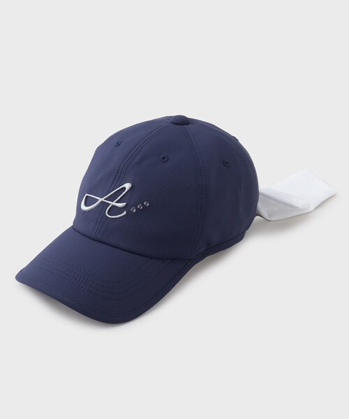 adabat（アダバット）の「◆リボン取り外し可能 スパンコールつきキャップ（キャップ・レディース・ネイビー/ホワイト・00）」の2枚目の写真