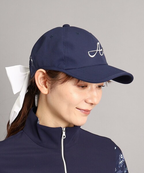 adabat（アダバット）の「◆リボン取り外し可能 スパンコールつきキャップ（キャップ・レディース・ネイビー/ホワイト・00）」の7枚目の写真