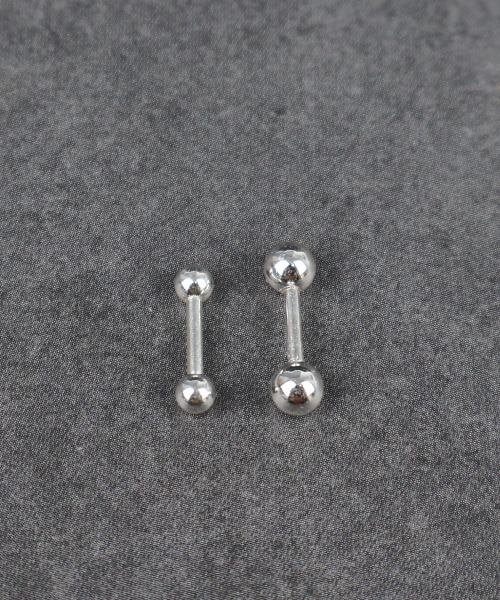 ストレートバーベル ボディピアス 16G（片耳用） / silver925