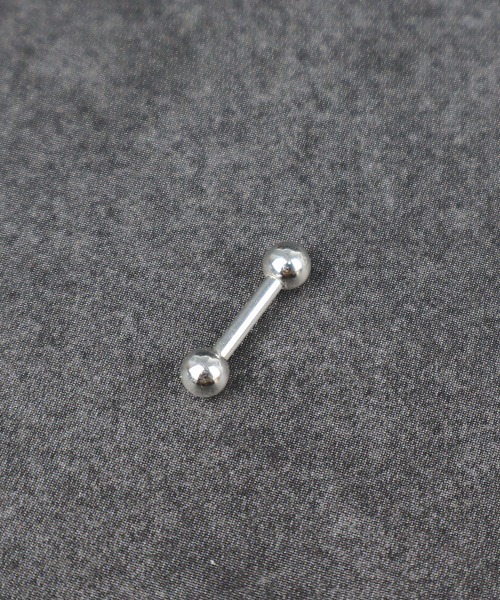 4INT.(フォイント)の「ストレートバーベル ボディピアス 16G(片耳用) / silver925 コーティング (金属アレルギー対応)(ピアス(片耳用)・メンズ・シルバー・3/4/5)」の11枚目の写真