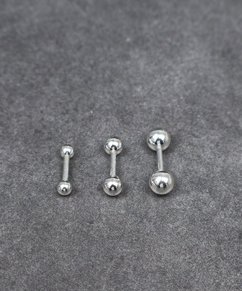 4INT.(フォイント)の「ストレートバーベル ボディピアス 16G(片耳用) / silver925 コーティング (金属アレルギー対応)(ピアス(片耳用)・メンズ・シルバー・3/4/5)」の13枚目の写真