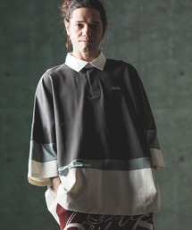 mhs2184- Oversized rugby shirt ラガーシャツ