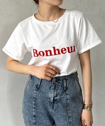 フロッキーロゴプリントTシャツ