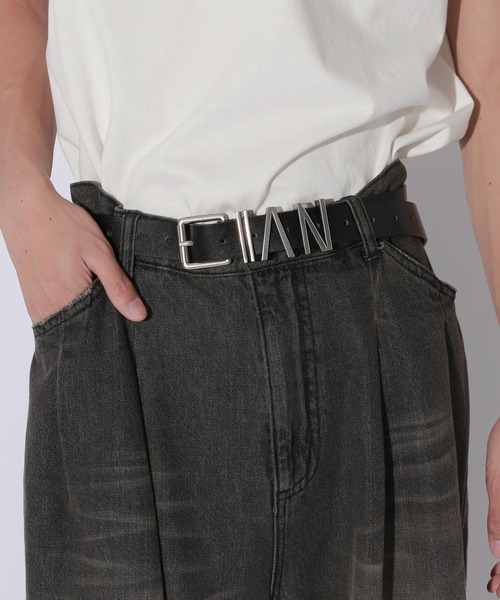 Anui(アニュイ)の「【UNISEX】ロゴベルト(ベルト・レディース・ブラック/ダークブラウン/ライトブラウン・FREE)」の5枚目の写真