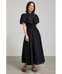 フレアシャツセットシャーリングベアワンピース 半袖 キャミワンピース 夏服