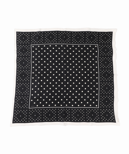 manipuri（マニプリ）の「manipuri（マニプリ）Stole ジオメドット 120x120cm　0141333029（ストール/ショール・レディース・ベージュ/ブラック・FREE）」の3枚目の写真