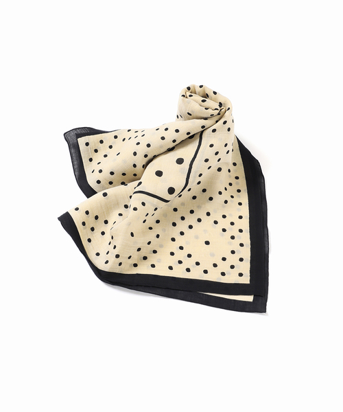manipuri（マニプリ）の「manipuri（マニプリ）Stole ジオメドット 120x120cm　0141333029（ストール/ショール・レディース・ベージュ/ブラック・FREE）」の8枚目の写真